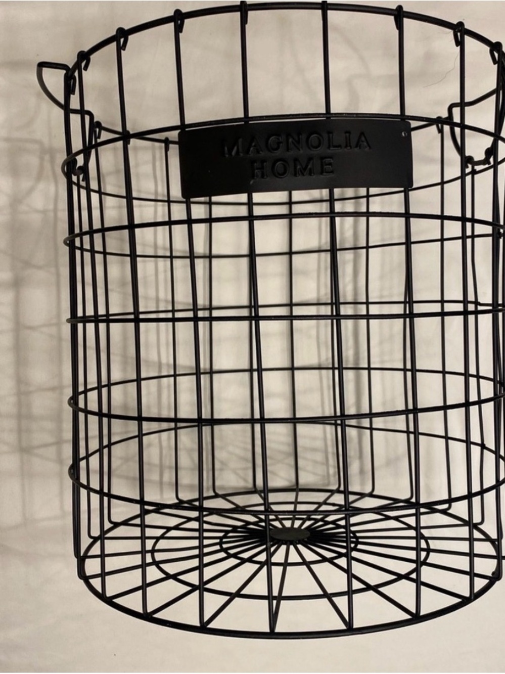 Magnolia Black Wire Round Storage Basket